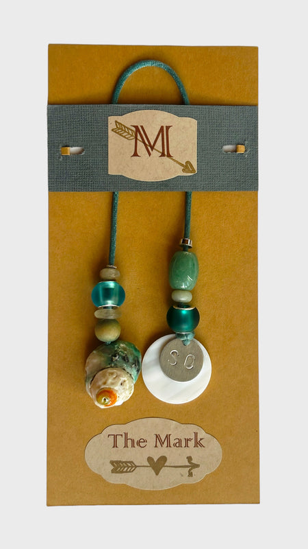 Book Mark - Turquoise Thread - Snail Shell - SC Logo