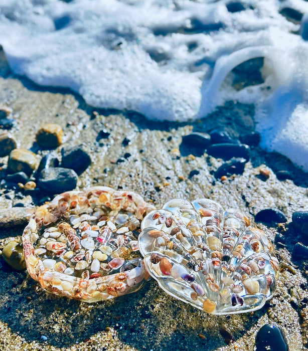 Epoxy Resin Jewel Box with Embedded Shells