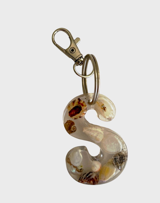 Key Chain - "S" with Shell